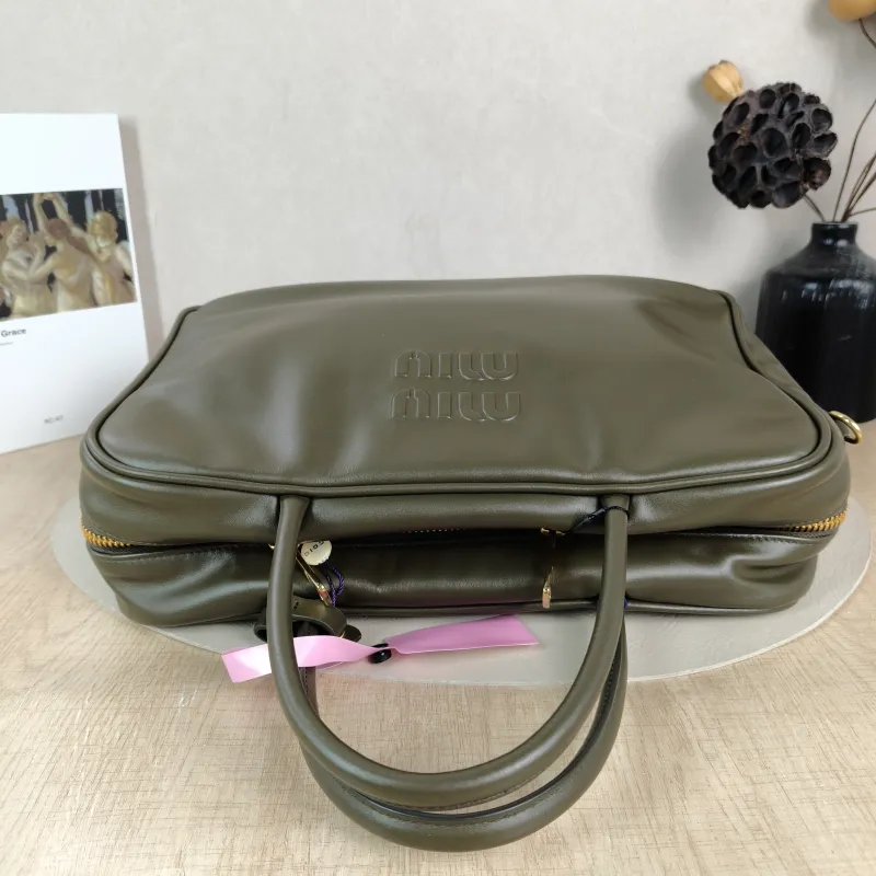 Miumiu Top Handle Bag Beau CC alfskin 34 × 10 × 23 cm — detail view 10 of 12