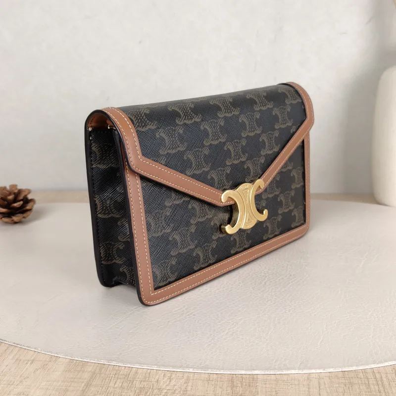 CELINE Crossbody Bag Triomphe woc Monogram PVC One Size 19.5 × 4 × 12 cm — cover view 5 of 5