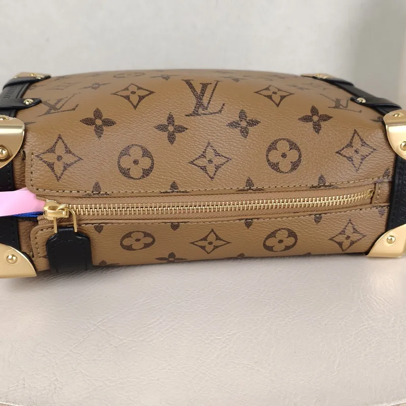 Louis Vuitton Crossbody Bag Side Trunk Box Monogram PVC Medium 23.5 × 8.5 × 16 cm — detail view 10 of 11