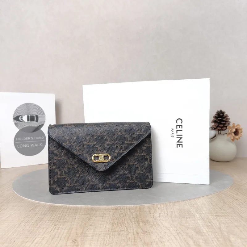 CELINE Crossbody Bagmallon triomphe woc Monogram PV Cmini19.5 × 4 × 13 cm — cover view 4 of 6