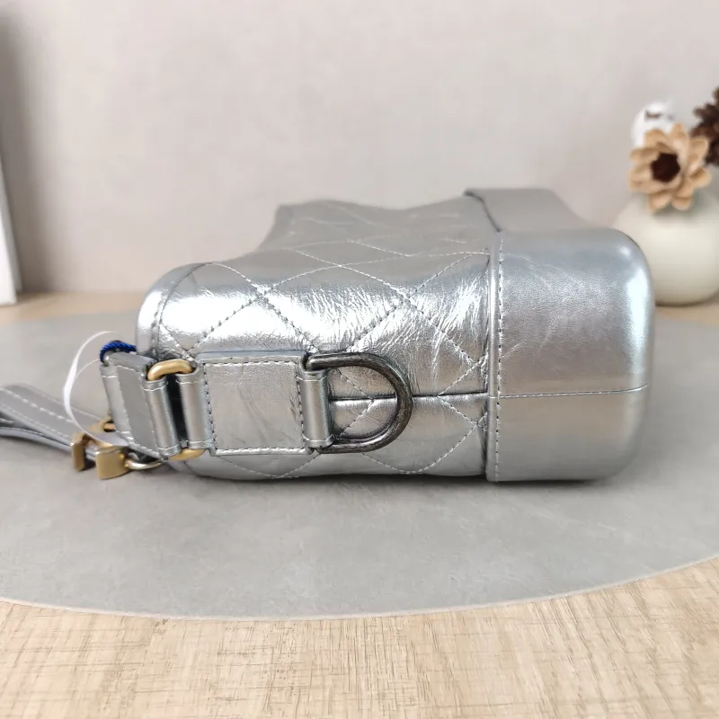 Chanel Crossbody Bag Gabrielle Gabrielle Bag Silver CC alfskin Small20 × 8 × 15 cm — detail view 9 of 13