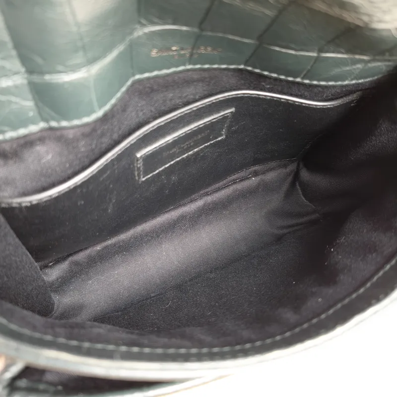 SAINT LAURENT Crossbody Bag Niki Green D Waxed Leather Small21 × 7.5 × 16 cm — detail view 8 of 12