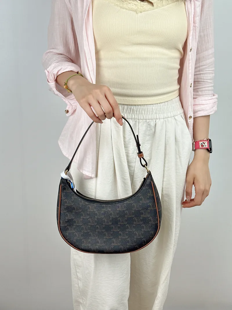 CELINE Shoulder Bag AVA Monogram PVC Medium23 × 7 × 19 cm — on-model view 1 of 2