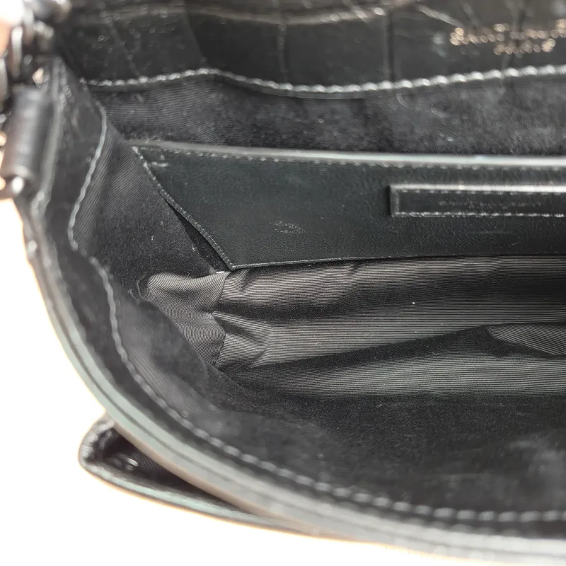 SAINT LAURENT Crossbody Bag Niki Black D Waxed Leather Calfskin Small 21 × 7.5 × 16 cm — detail view 7 of 12
