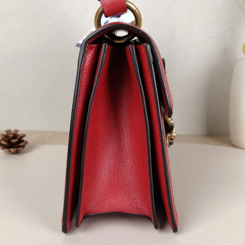 GUCCI Top Handle Bag Queen Margaret Top Handle Bag Monogram PVC Small25.5 × 13 × 17.5 cm Leather Tag — detail view 8 of 13