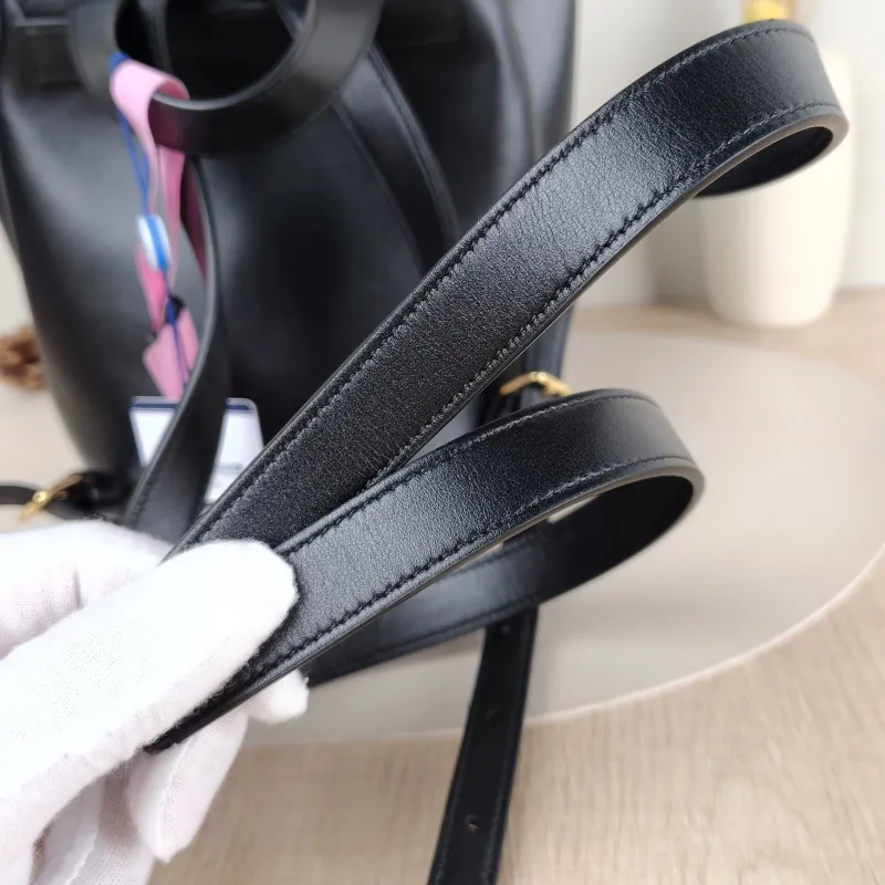 CELINE Backpack BONNIE Backpack Black Calfskin One Size 18 × 13 × 25 cm — detail view 6 of 10