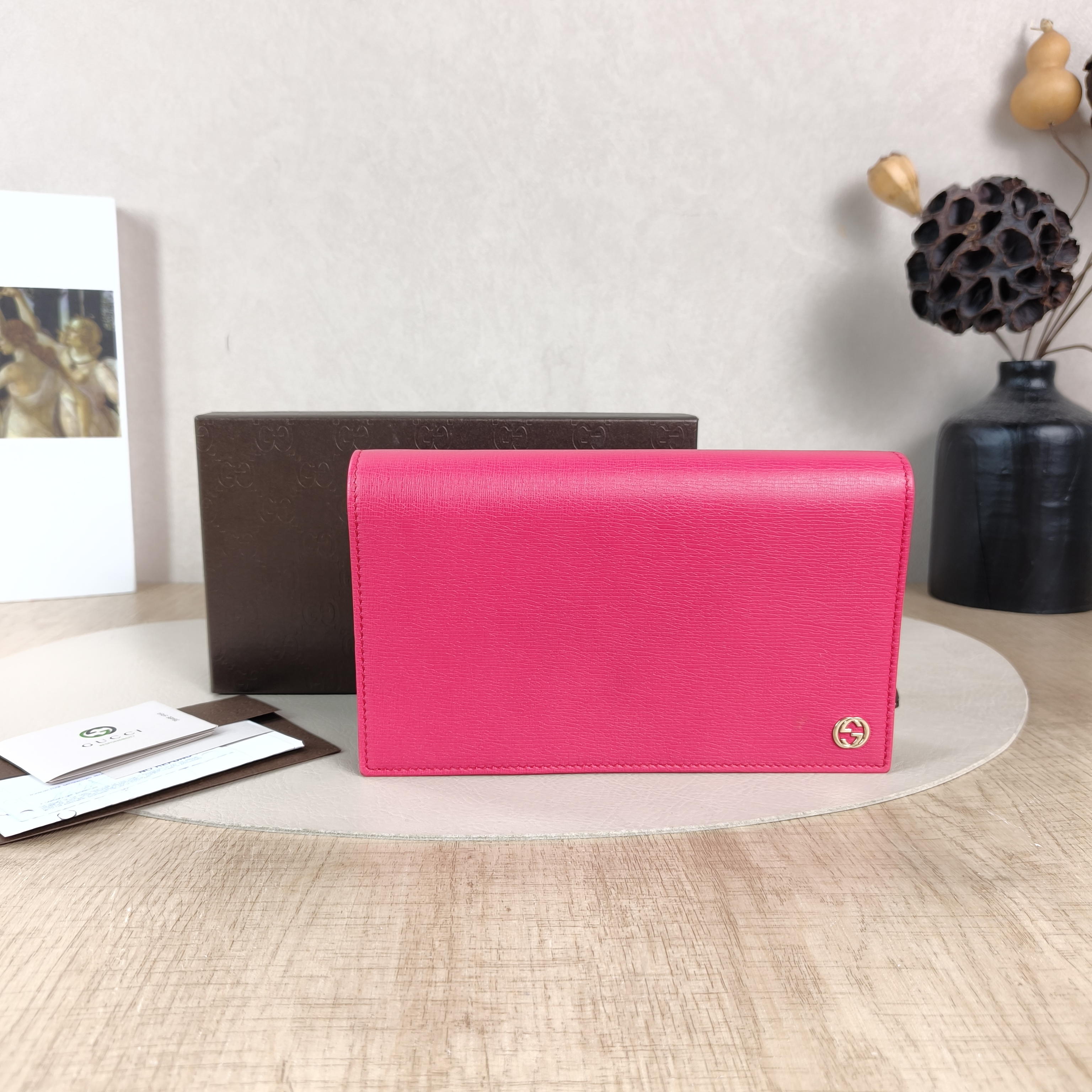 GUCCI Crossbody Bag Chain Bagwoc Crossbody Bag Red Calfskin One Size19 × 3 × 11.5 cm — cover view 5 of 6