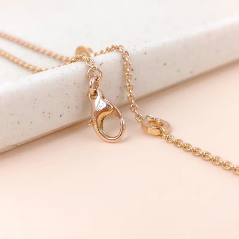Bvlgari Necklace B.ZERO1Collection Black Pavé Diamond Rose Gold Rose Gold Diamond18KR ose Gold One Size 45cm — cover view 3 of 11