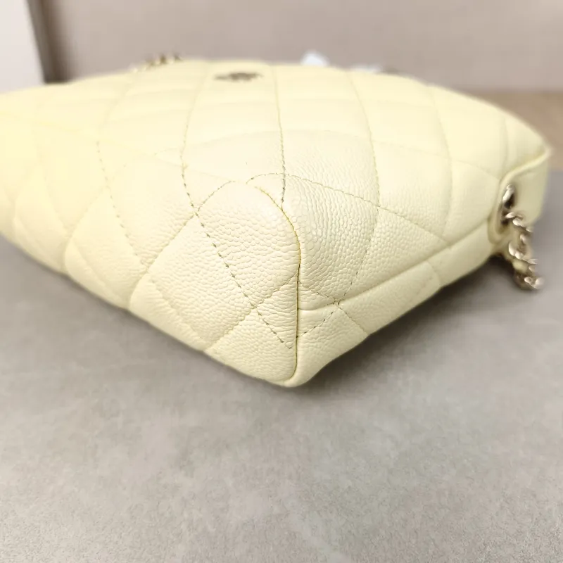 Chanel Crossbody Bag Crossbody Bag Yellow Grained Calfskin One Size21.5 × 7.5 × 19 cm — detail view 7 of 14