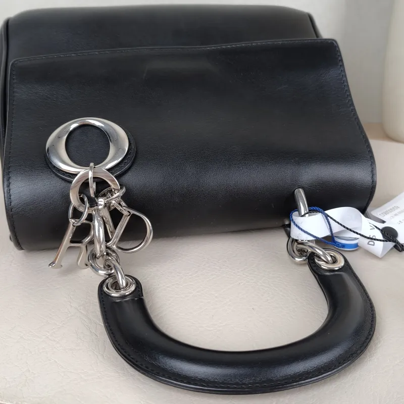 DIOR Top Handle Bag Be Black Calfskin Mini 20 × 11 × 16.5 cm — detail view 13 of 13