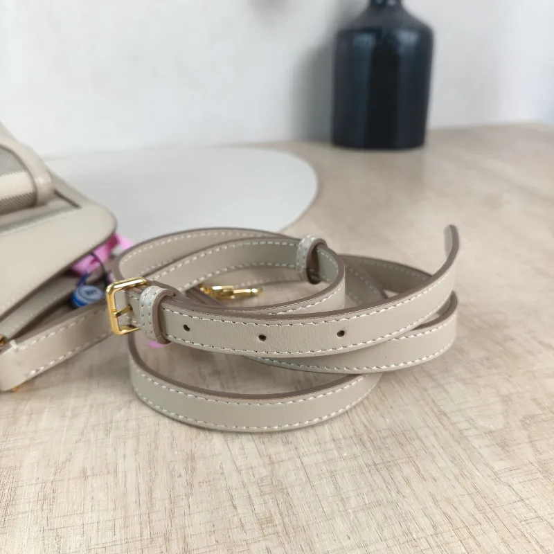 BURBERRY Crossbody Bag pocket bag Top Handle Crossbody Bag Taupe Canvas Mini 23 × 6 × 26.5 cm — detail view 10 of 13