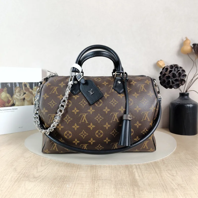 Louis Vuitton Shoulder Bag Speedy Soft 30 Shoulder Strap Edition- Monogram PVC Large 30 × 17 × 21 cm