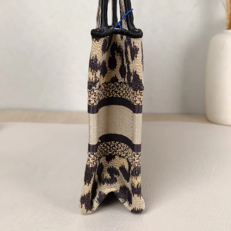 DIOR Top Handle Bag Book Tote Canvas Mini 22.5 × 6 × 15 cm — detail view 7 of 8