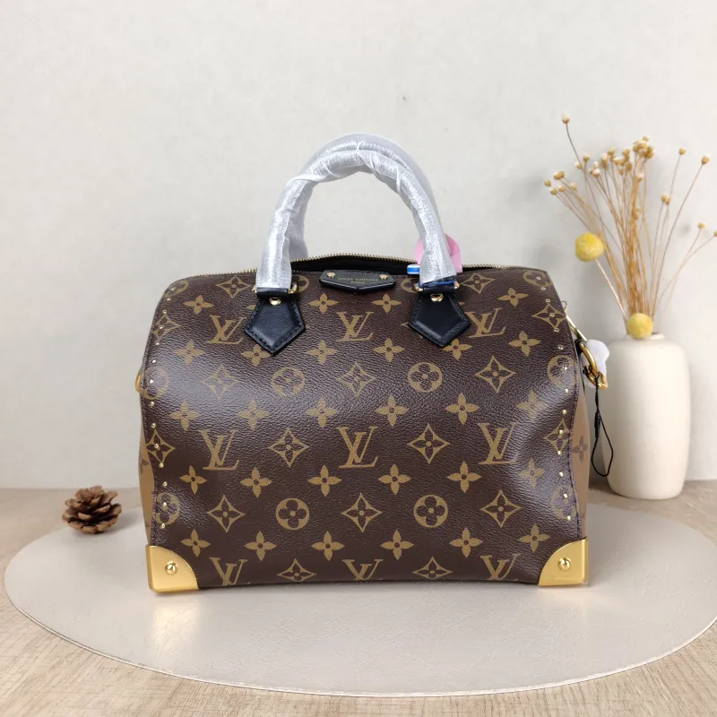 Louis Vuitton Shoulder Bag Speedy Trunk Monogram PVC One Size 27 × 15 × 20 cm