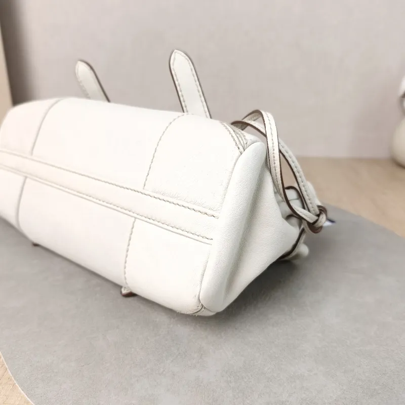 PRADA Crossbody Bag Karin Tote Bag White Calfskin Small 24 × 9 × 14 cm — detail view 2 of 11