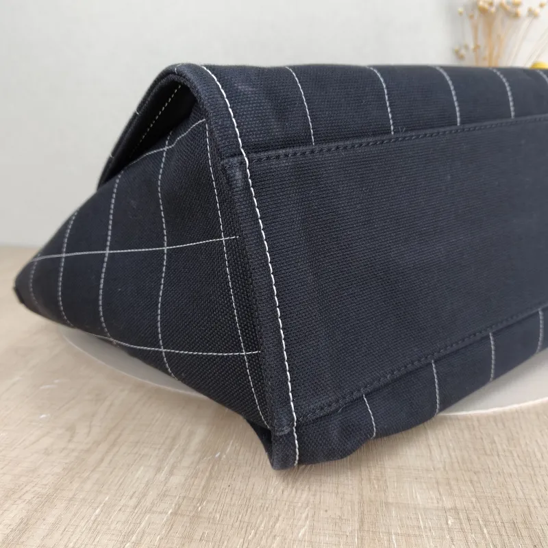 Chanel Shoulder Bag Black Canvas One Size 38 × 19 × 29 cm — detail view 12 of 15