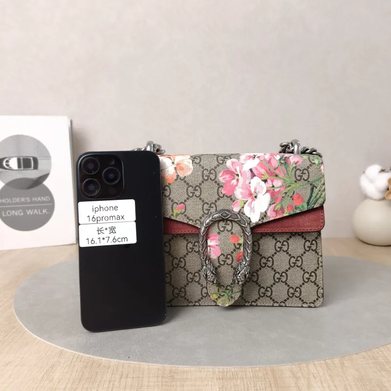 GUCCI Crossbody Bag Dionysus Monogram PVC Mini 20 × 5 × 15.5 cm — cover view 4 of 6