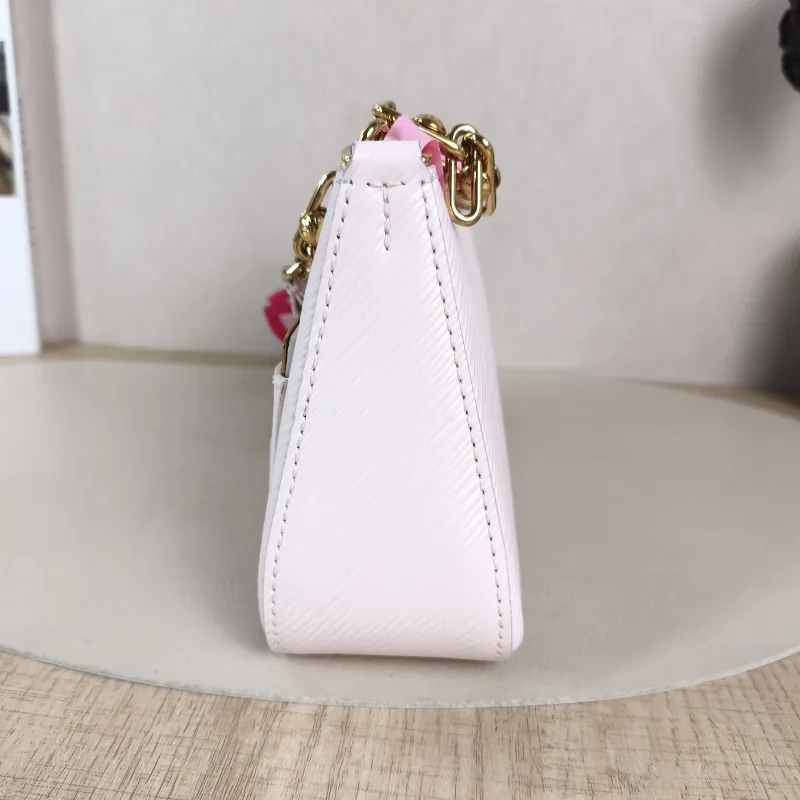 Louis Vuitton Shoulder Bag MARELLINI Pink Epi Embossed Calfskin Mini 19 × 6.5 × 13.5 cm — detail view 12 of 13