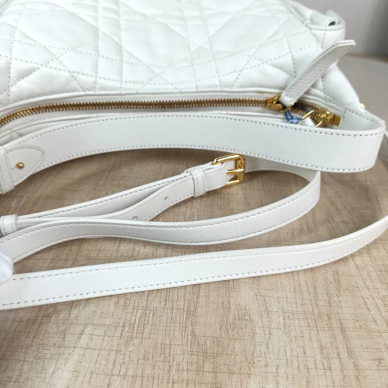 DIOR Crossbody Bag D-Dream White Lambskin Medium 28 × 10 × 16 cm — detail view 7 of 10