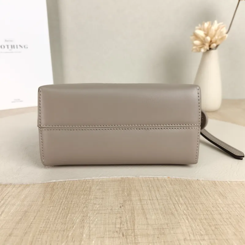 FENDI Crossbody Bag by the way Grey Calfskin Mini 20.5 × 9 × 12 cm — cover view 2 of 5
