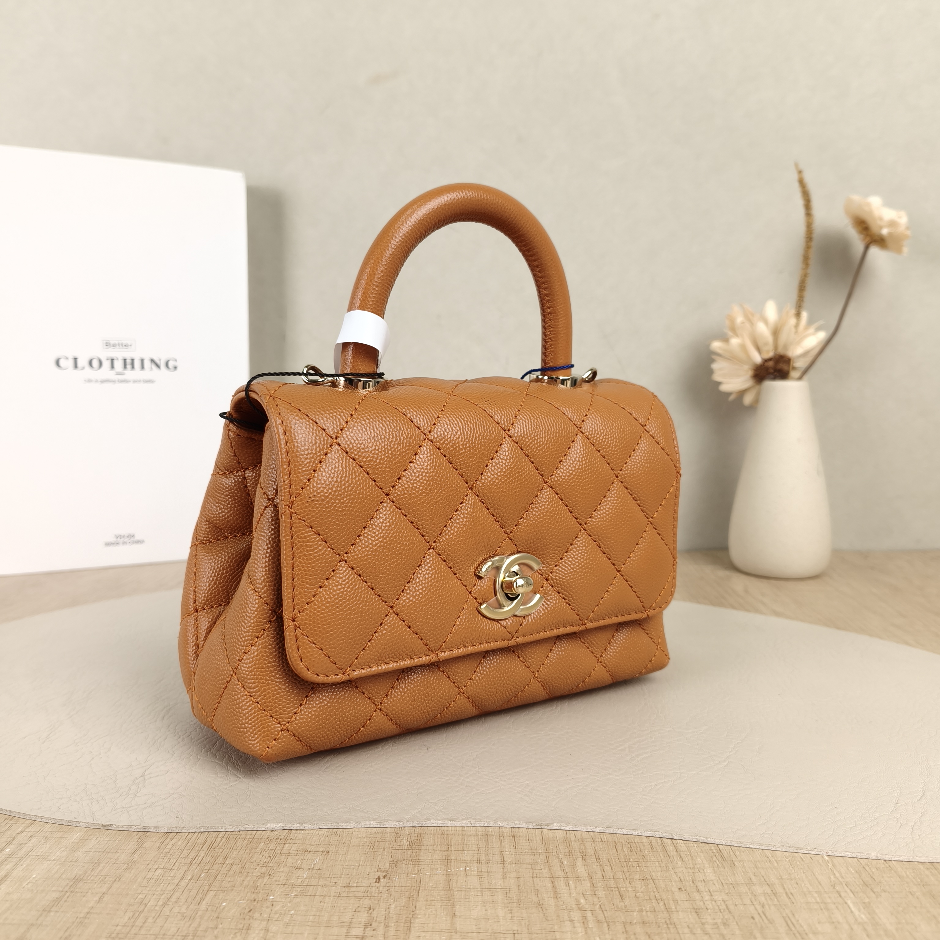 Chanel Crossbody Bag Coco Handle Grained Calfskinmini19 × 9 × 13 cm — cover view 5 of 6