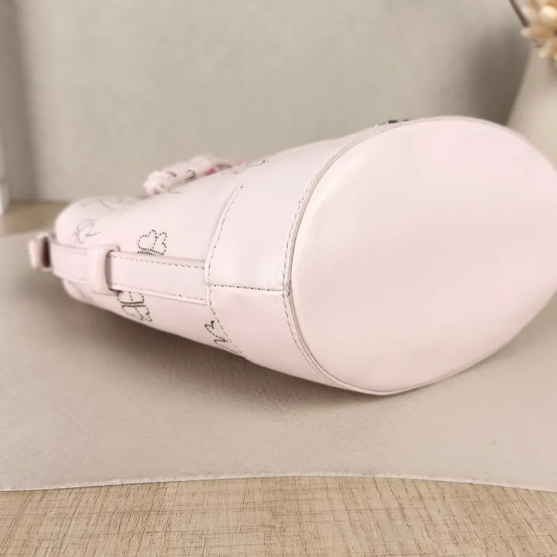DIOR Shoulder Bag Bucket Bag Pink Calfskin One Size15 × 10 × 7.5 cm — detail view 4 of 13