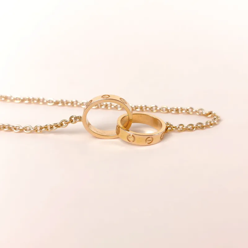 CARTIER Necklace Love Collection Pendant Rose Gold 18KR ose Gold One Size 44cm — cover view 5 of 6