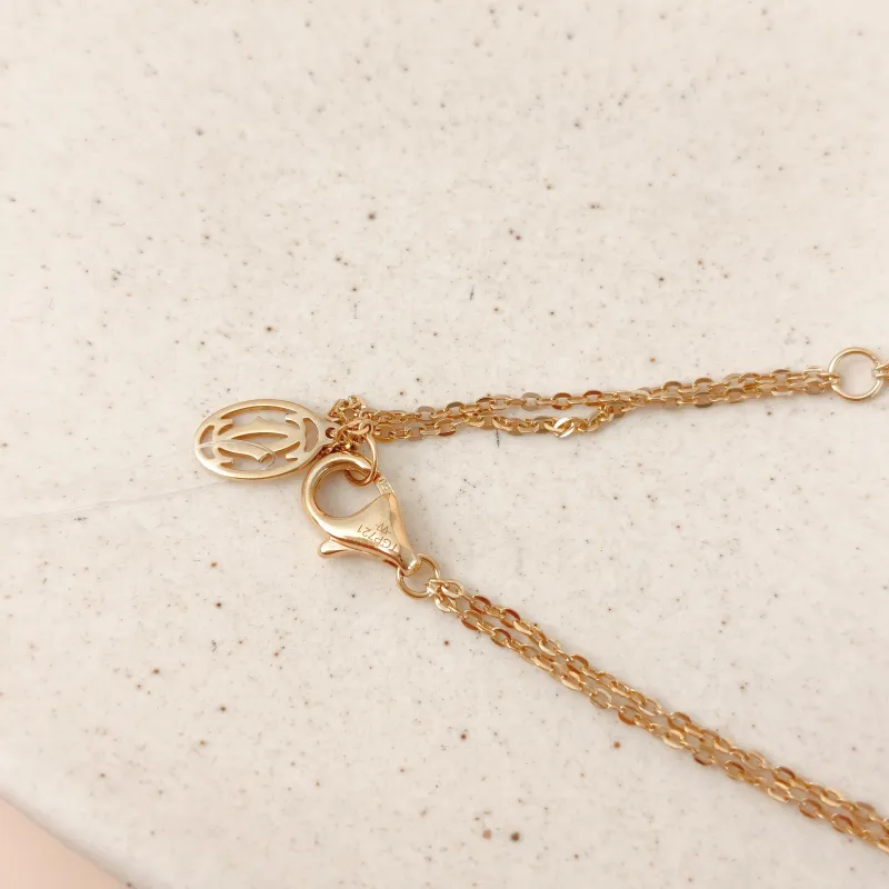 CARTIER Necklace Trinity Collection Necklace 18KW hite Gold Yellow Gold Rose Gold Mini 40cm — cover view 2 of 9