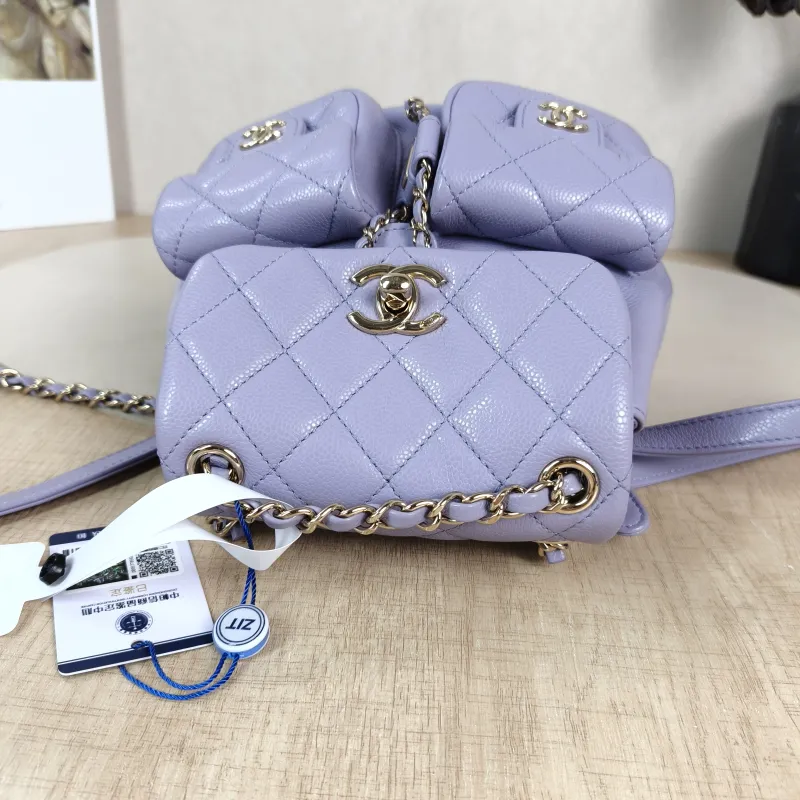 Chanel Backpack Duma Calfskin Small 16.5 × 10 × 17.5 cm — detail view 10 of 13