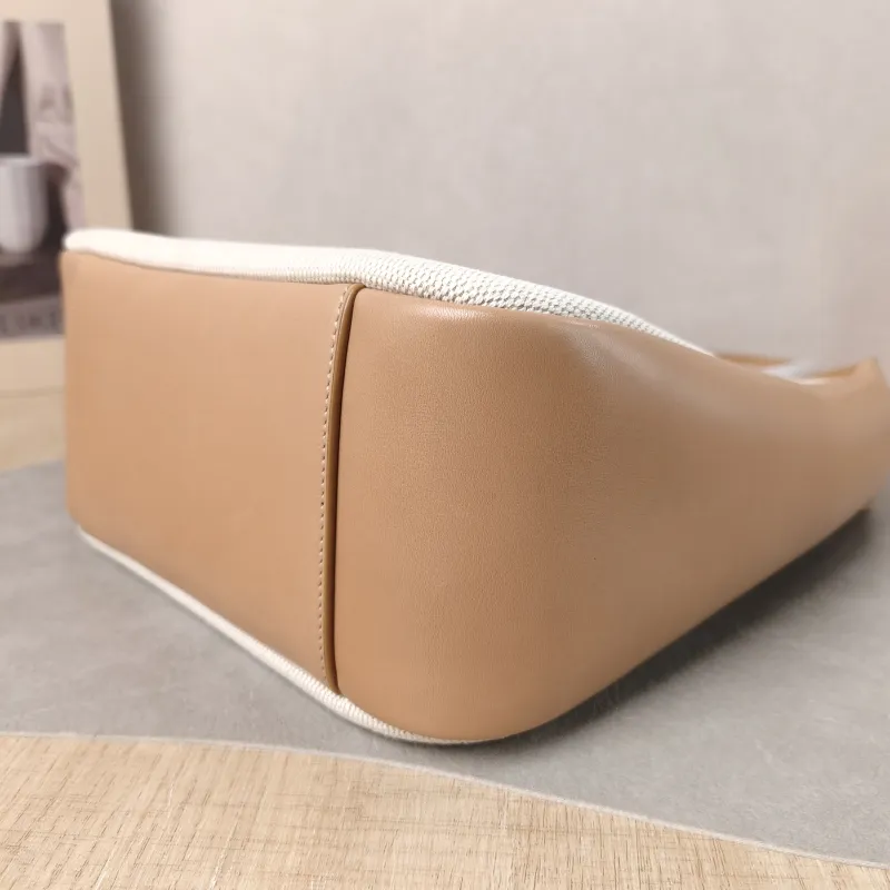 SAINT LAURENT Crossbody Bag LE 5 À 7 Hobo Inner Pouch Beige Brown Canvas Small 22.5 × 8.5 × 23 cm — detail view 8 of 14
