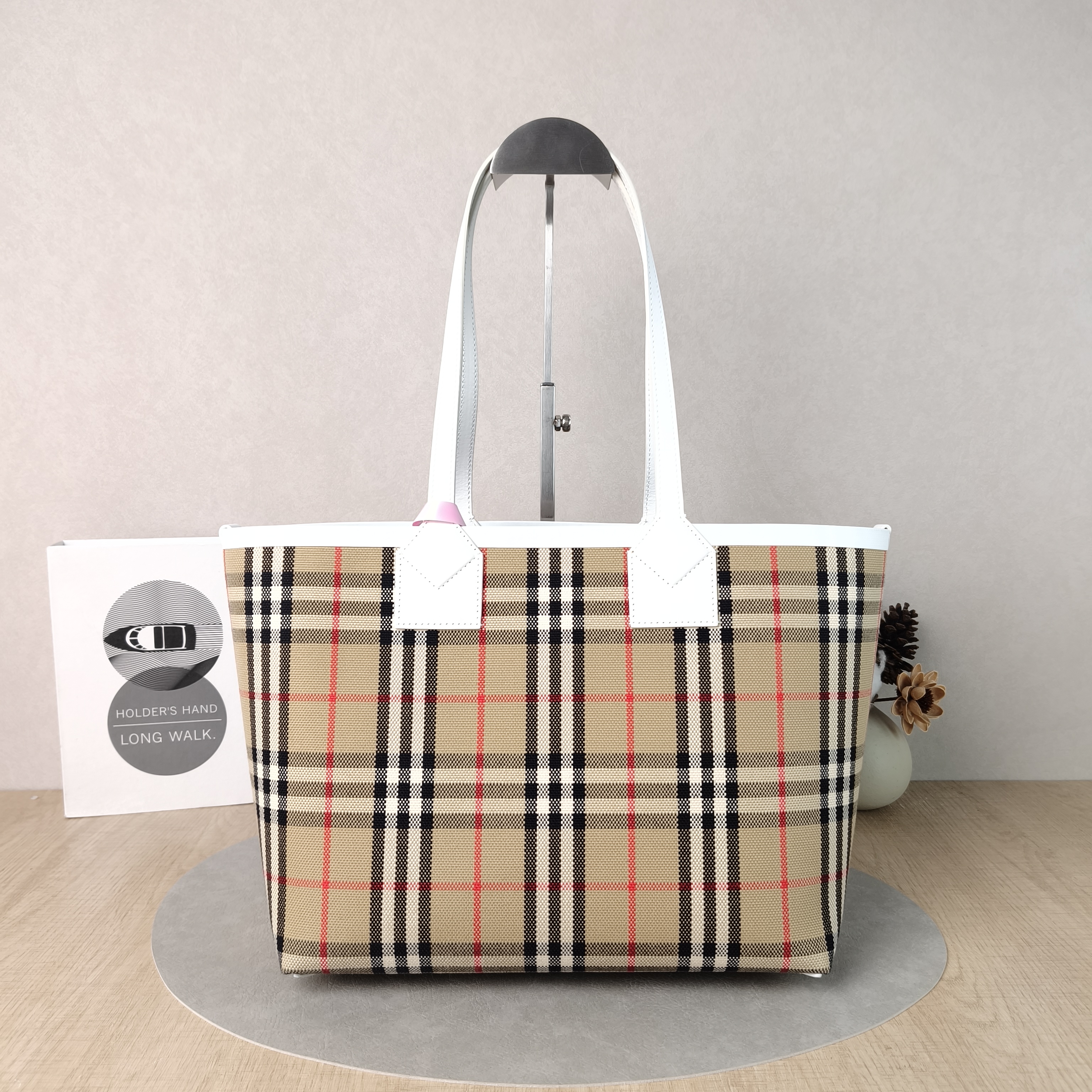 BURBERRY Top Handle Bag Tote Bag Colorblock Canvas One Size29 × 16 × 24 cm