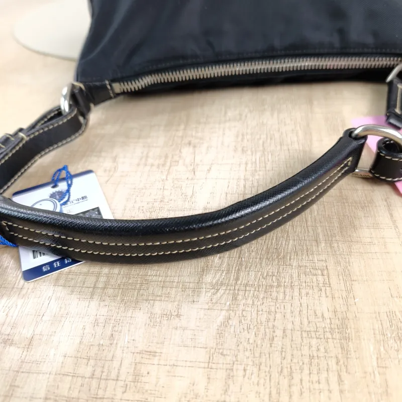 PRADA Shoulder Bag Black Nylon One Size 24 × 3.5 × 13 cm — detail view 4 of 12
