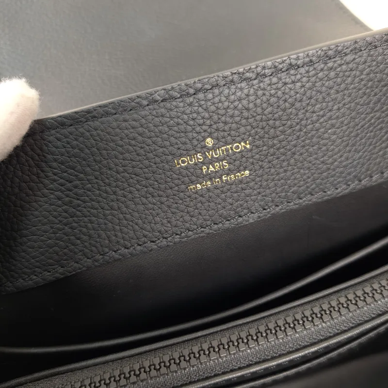 Louis Vuitton Top Handle Bag Capucines East West Black Calfskin Medium33 × 9 × 19 cm — detail view 13 of 13