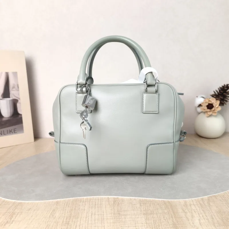 LOEWE Crossbody Bag amazona 19 Grey Calfskin Small 20.5 × 11.5 × 18 cm
