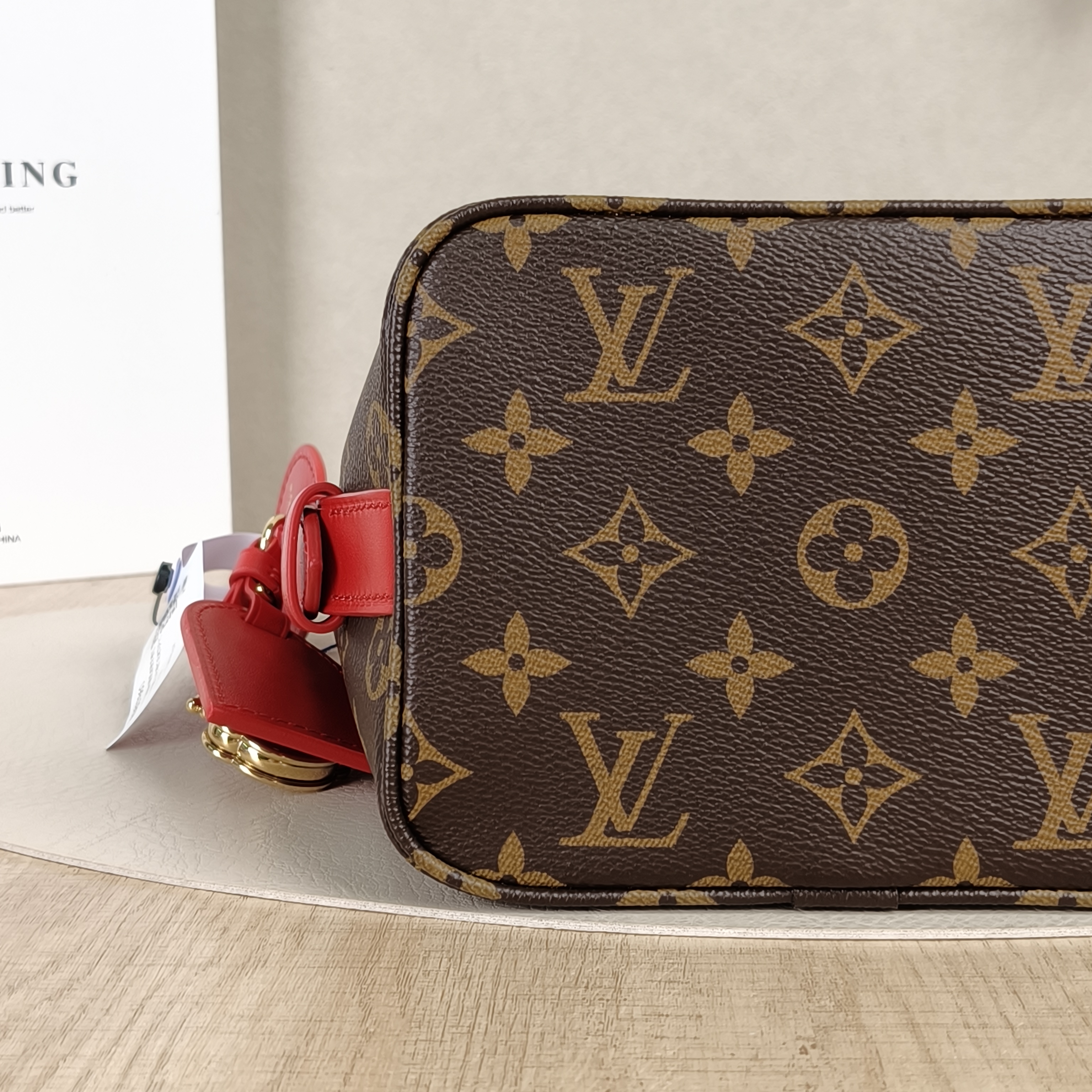 Louis Vuitton Top Handle Bag ALL IN BB Monogram Red PVCBB16 × 12 × 18 cm — cover view 3 of 9