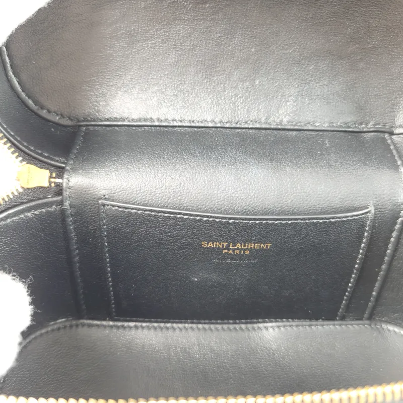SAINT LAURENT Shoulder Bag Gaby Cosmetic Bag Black Calfskin Medium 18 × 6.5 × 11 cm — detail view 8 of 11