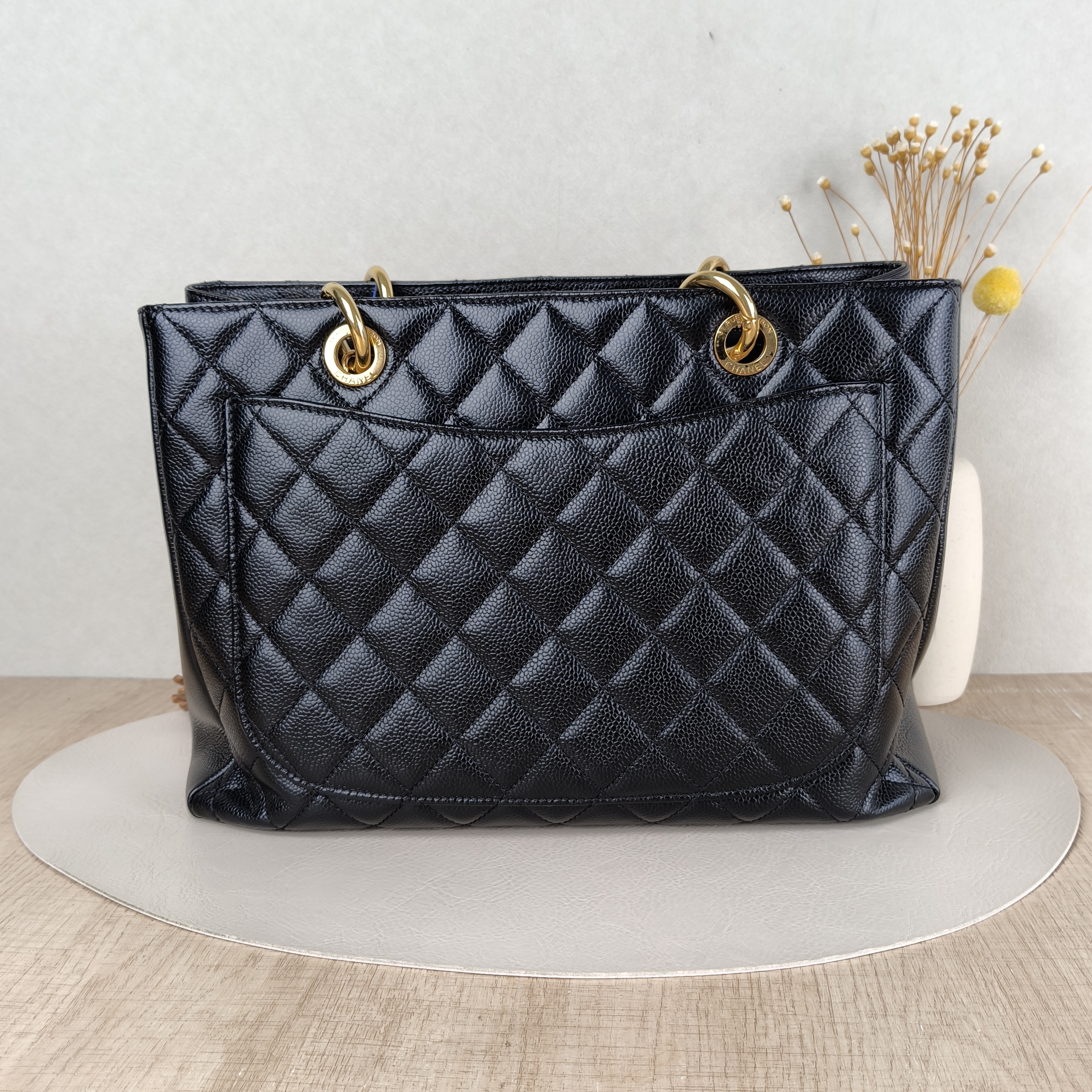 Chanel Shoulder Bag Grand Shopping Tote GST Shopping Tote Black Grained Calfskin Large33 × 13 × 24 cm — cover view 5 of 5