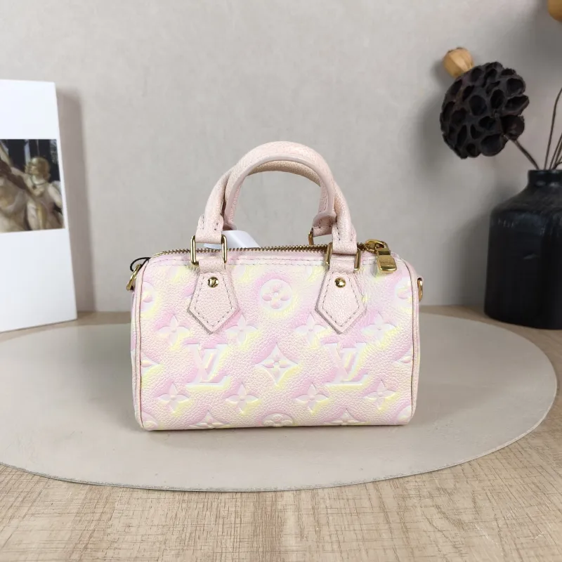 Louis Vuitton Crossbody Bag Speedy Nano Calfskin nano 16 × 7.5 × 10 cm