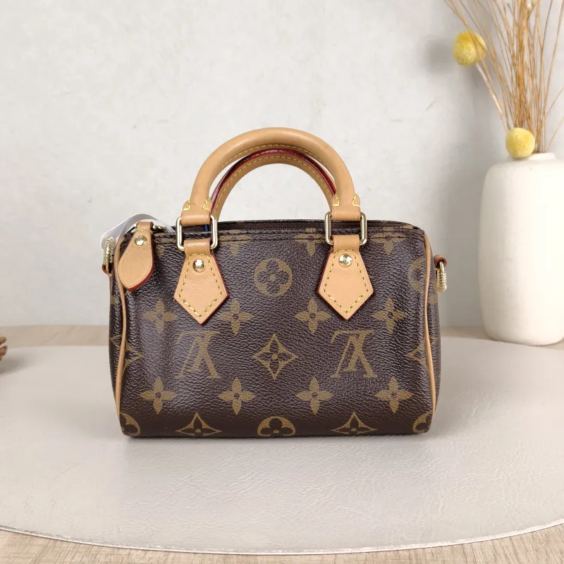 Louis Vuitton Crossbody Bag Speedy Nano Shoulder Strap PVC nano 16 × 7.5 × 10 cm — cover view 3 of 5