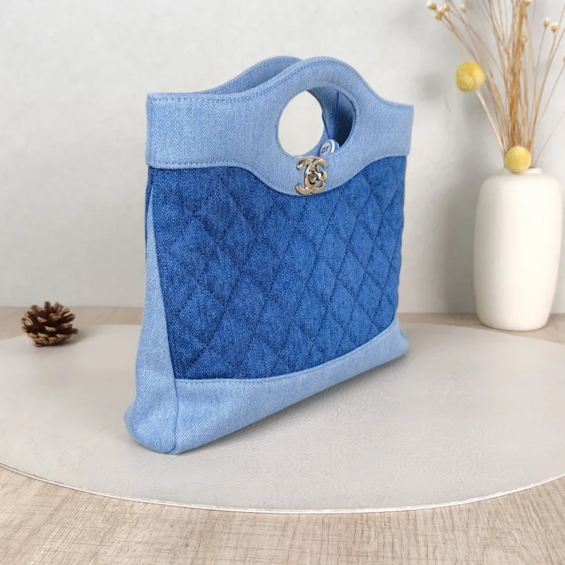 Chanel Crossbody Bag 31Bag Navy Blue Mini 23 × 5.5 × 22 cm — cover view 3 of 5