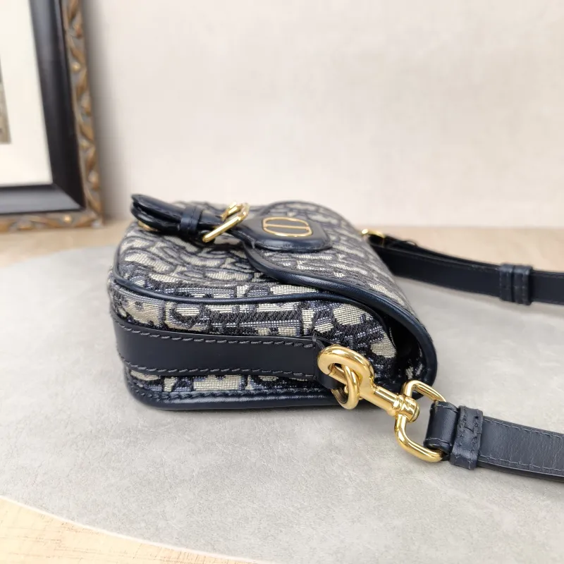 DIOR Crossbody Bag Bobby Blue Canvas Small18 × 5 × 14 cm — detail view 3 of 17