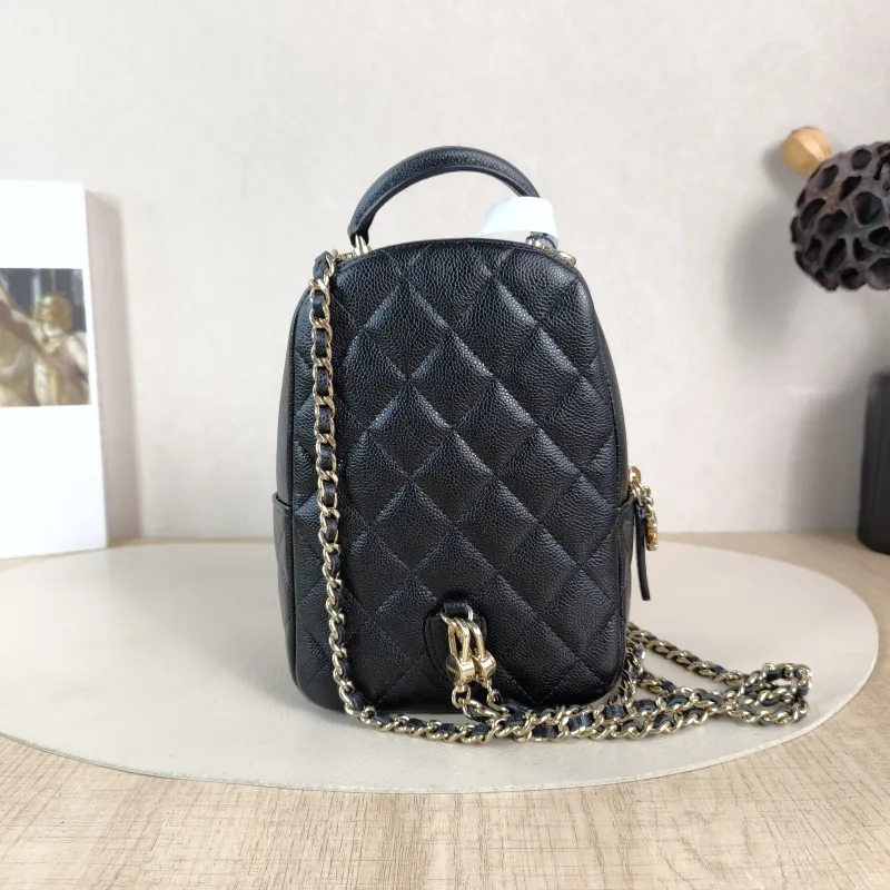 Chanel Backpack mini Backpack Collection Black Grained Calfskin One Size 13 × 9 × 18 cm — cover view 4 of 6