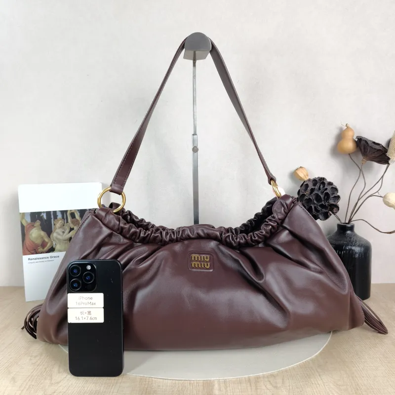 Miumiu Shoulder Bag Joie Shoulder Bag Lambskin 52 × 9 × 23 cm — cover view 6 of 6