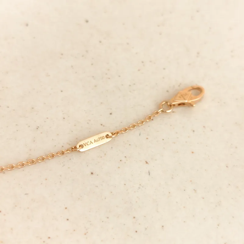 Van Cleef & Arpels Necklace Sweet Alhambra Alhambra Collection Necklace Pearl · White Mother-of-Pearl 18KY ellow Gold Sweet Mini 40cm — cover view 5 of 7