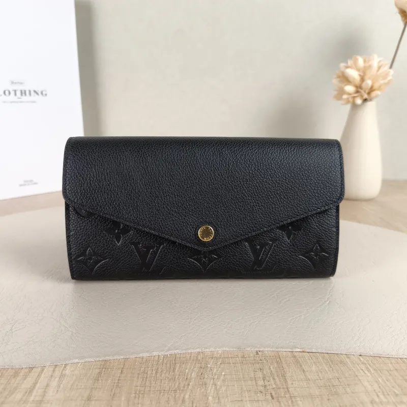 Louis Vuitton Wallet Edition Wallet Black Calfskin One Size 19 × 2.5 × 10.5 cm