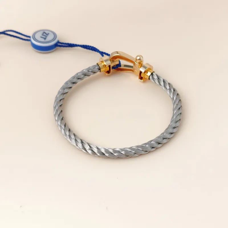 FRED Bracelet Force 10 Collection Bracelet Gold 18KY ellow Gold Large 2.6*1.4cm — cover view 8 of 11