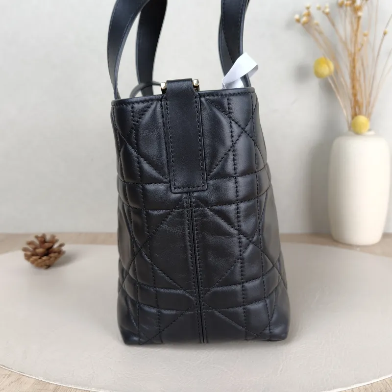 DIOR Shoulder Bag TOUJOURS Edition Black Calfskin Small 18.5 × 12 × 18.5 cm — detail view 10 of 10