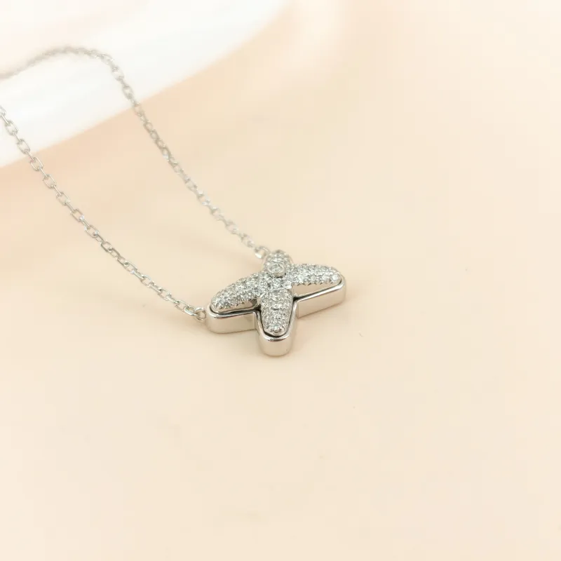 CHAUMET Necklace Jeux de Liens · Collection · Pavé Diamond Necklace White Gold 18KW hite Gold Diamond One Size 42cm — cover view 9 of 10