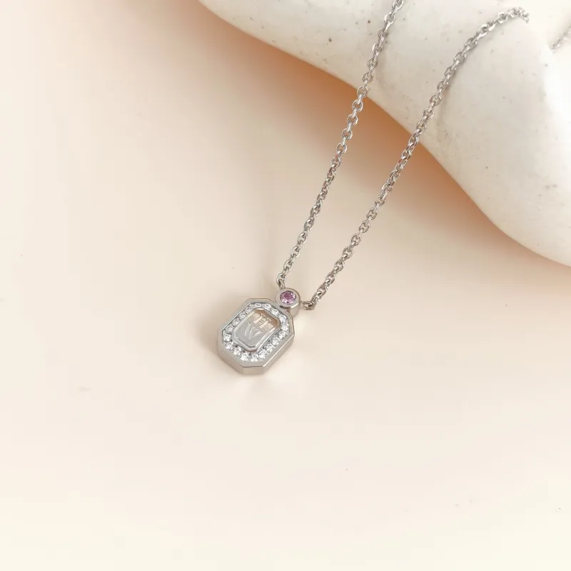 HARRY WINSTON Necklace HW Logo Necklace White Gold Diamond18KW hite Gold One Size40cm — cover view 6 of 7
