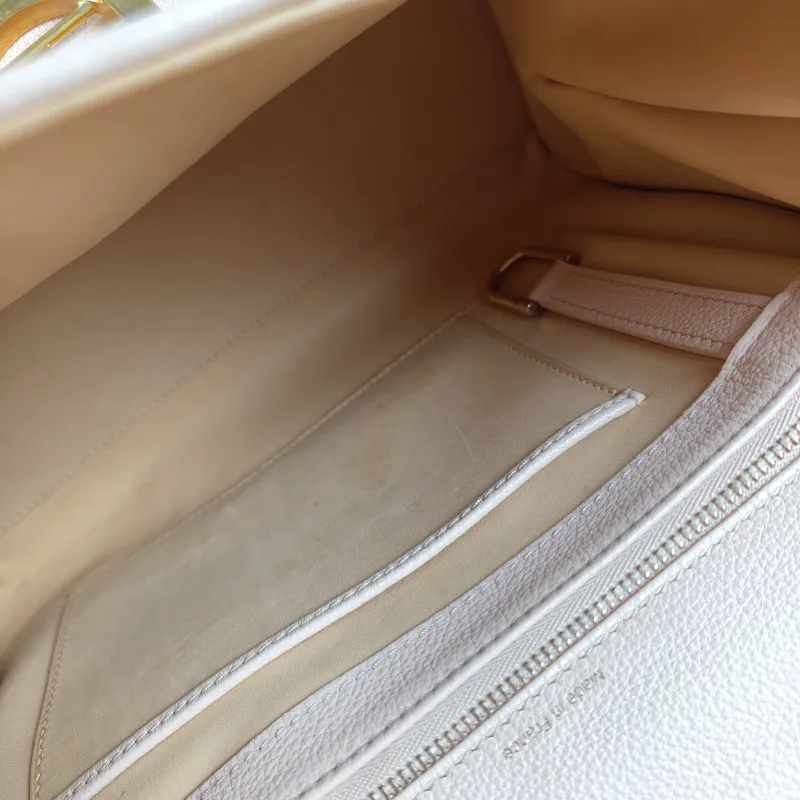 DELVAUX Top Handle Bag Brillant Pink Calfskin Medium29 × 15 × 22 cm — detail view 9 of 13